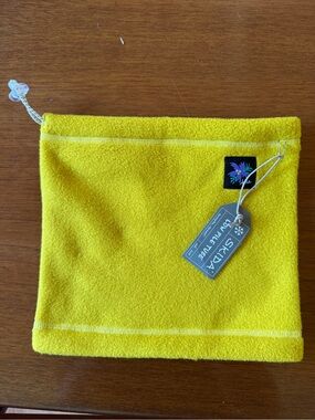 SKIDA Yellow Low Pile Fleece Neck Warmer